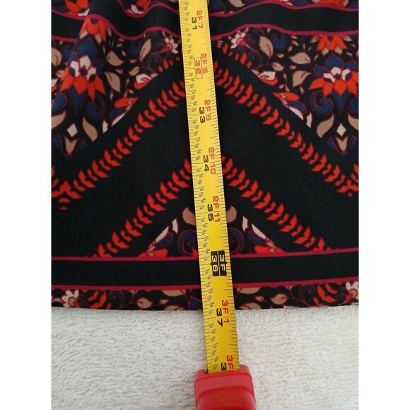 Chico's Floral Striped Print Short Sleeve Dress Knee Length Size 3  XL Stretch - Picture 10 of 15